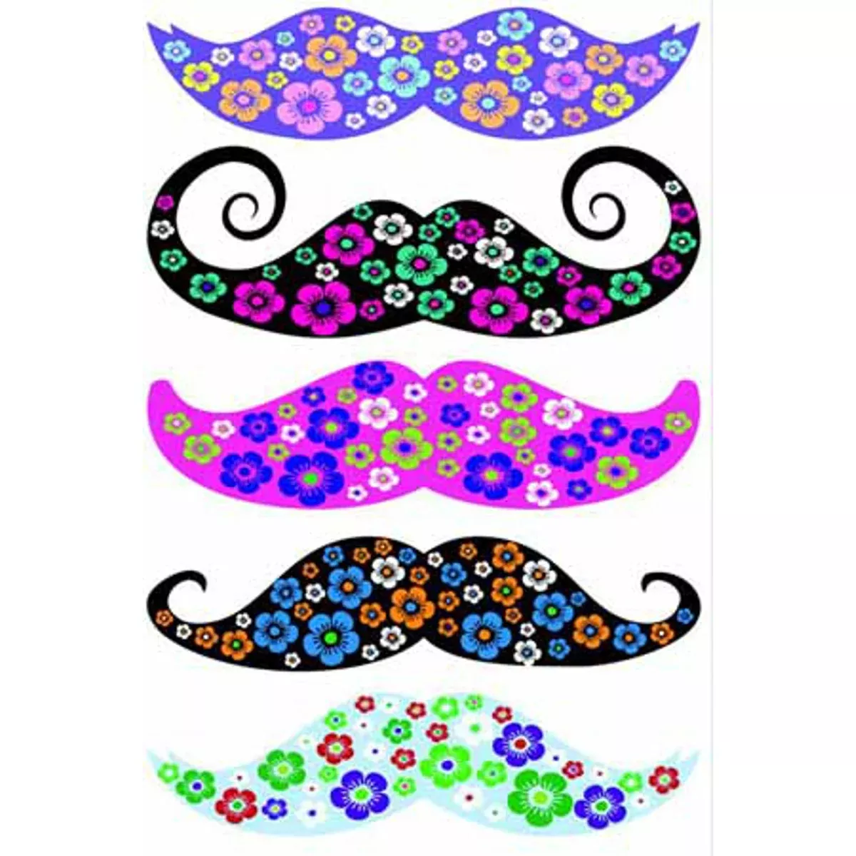 "Get Festive With The Regular Flower Patch Stache By Stachetats"