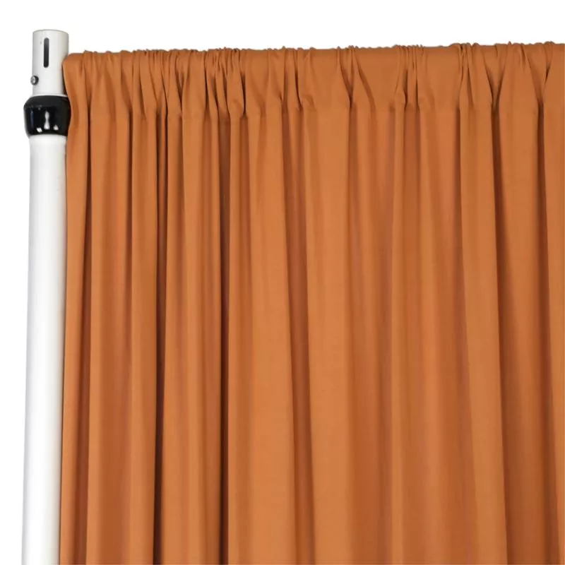 Spandex 4-way Stretch Drape Curtain 14ft H x 60" W - Terracotta
