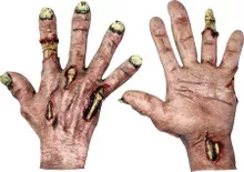 Zombie Flesh Latex Hands Adult