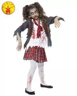 Zombie Schoolgirl Child Costume Large