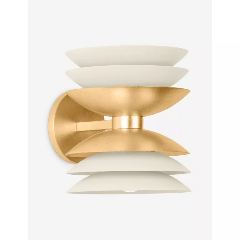 Zusa Sconce Brass and Cream